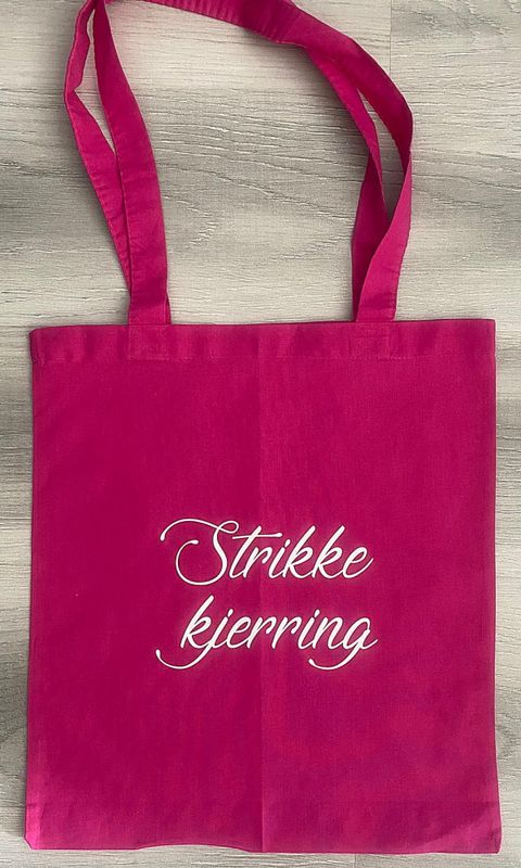 Tøyveske- Strikke kjerring