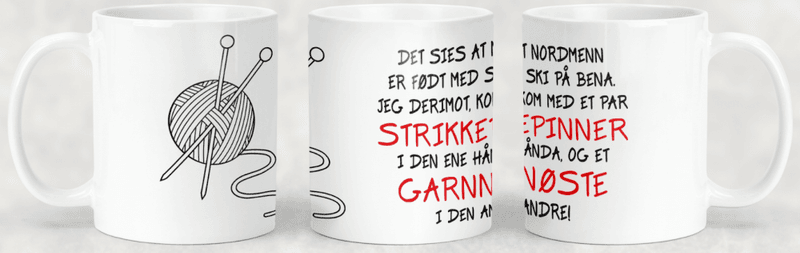 Strikkekopp-Det sies at nordmenn
