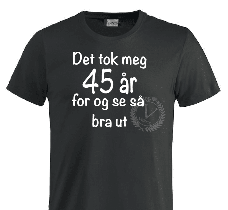 T-shirt, Det tok med 45 år for og se så bra ut