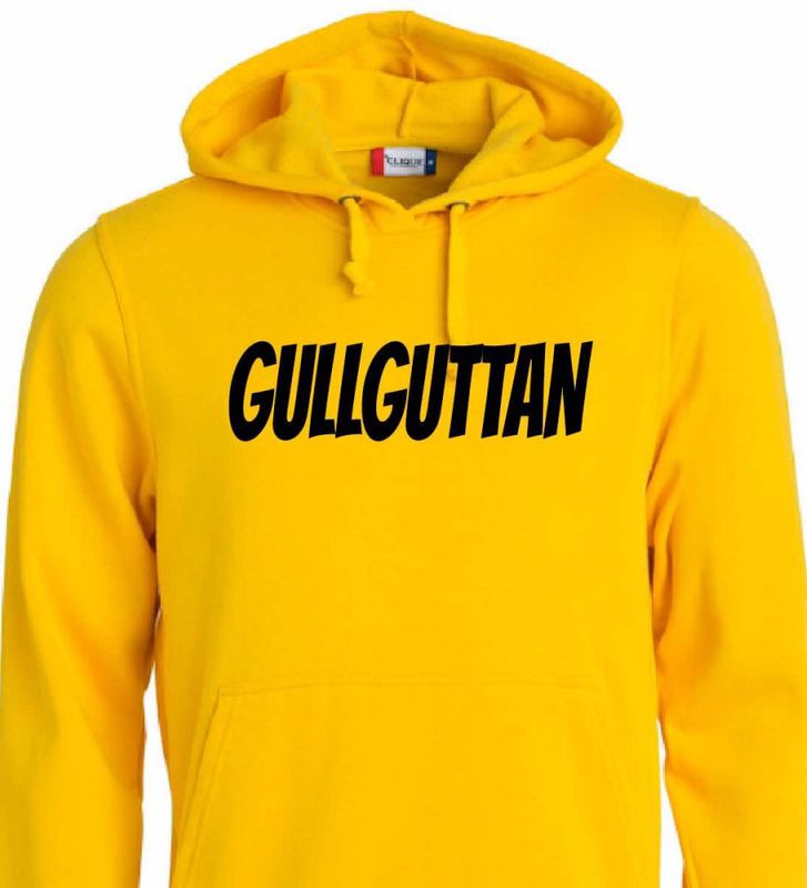 T-shirt, collage og hoodie - Gullguttan