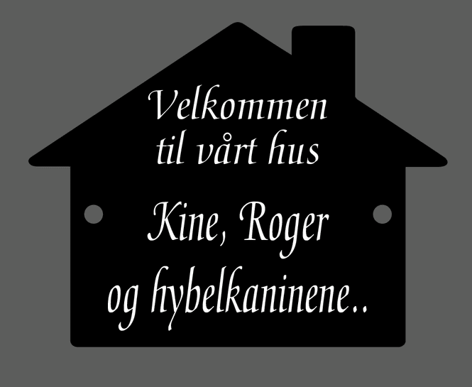 Hovedbilde Akrylskilt - Hus