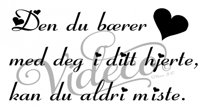 Hovedbilde Den du bærer i ditt hjerte