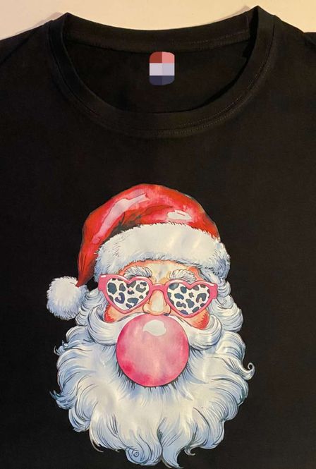 Hovedbilde T-shirt/collage/ hoodie - nisse m/ tyggisboble