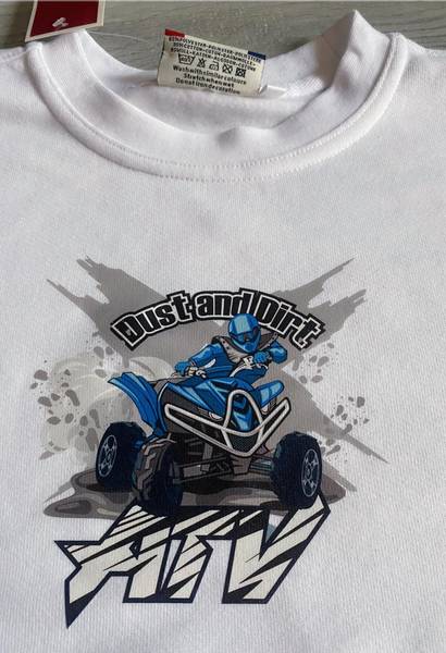 T-shirt, Atv blå