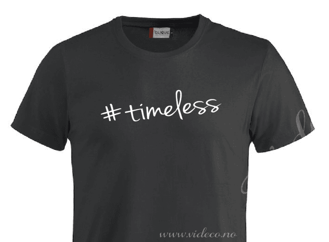 Hovedbilde tshirt - #timeless