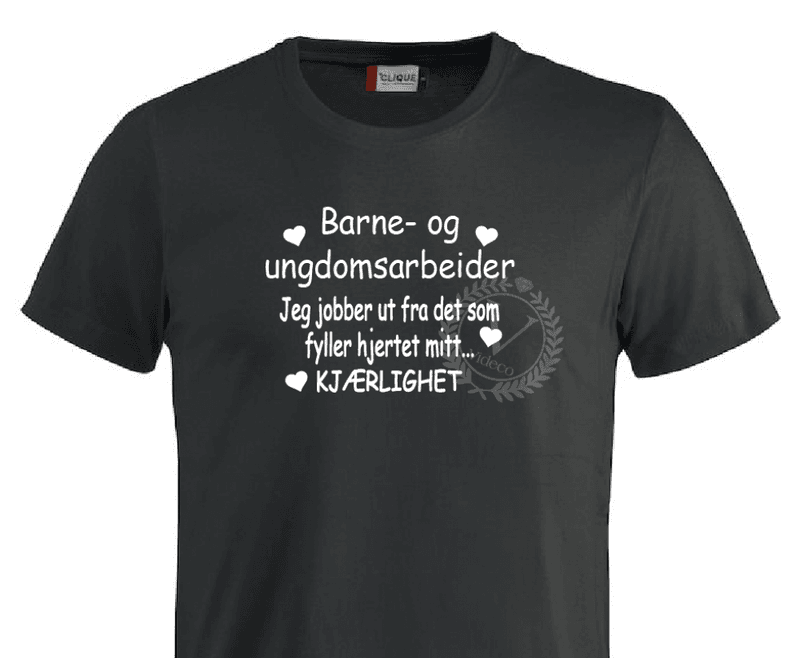 T-shirt, Barne og ungdomsarbeider 