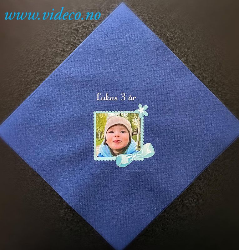 Serviett stor m/bilde