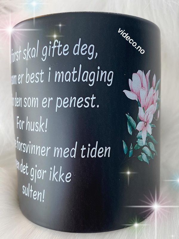 Kopp- Når du først skal gifte deg, sort
