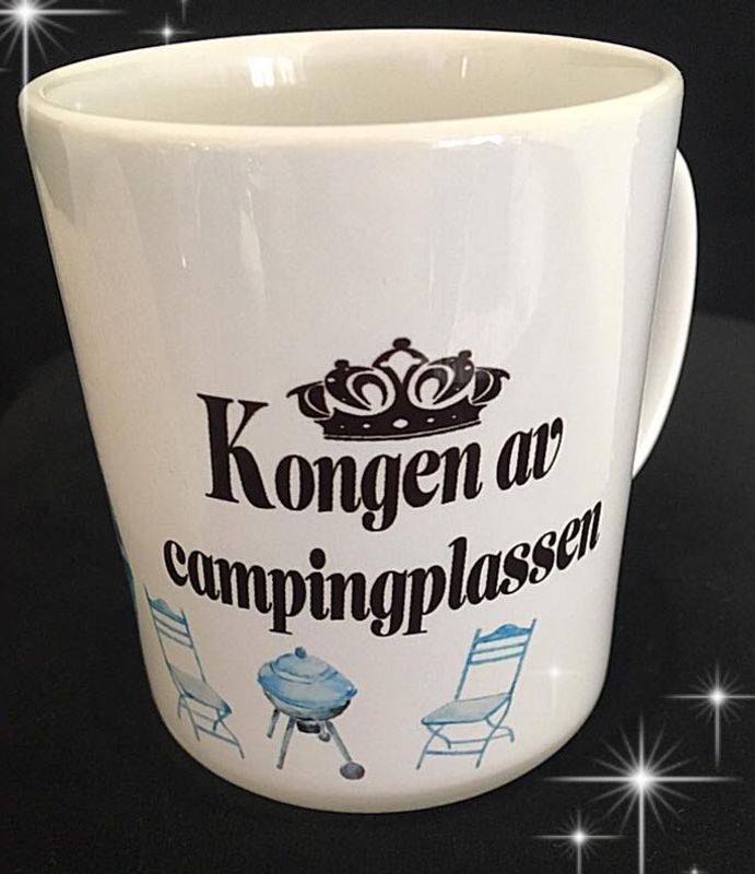 Kopp- Kongen av campingplassen m/tekst og motiv