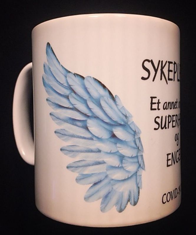 Kopp- sykepleier m/vinger,blå
