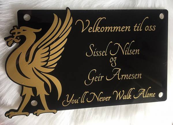 Dørskilt - Liverbird