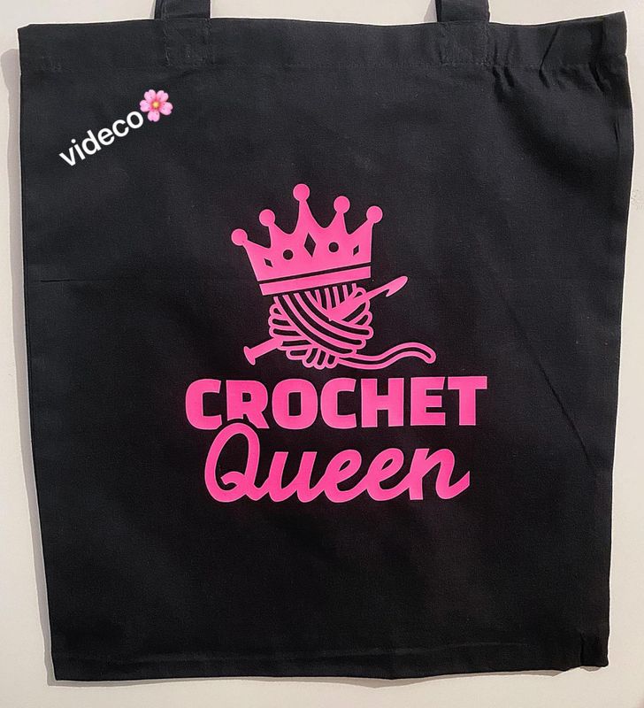 Tøyveske, Crochet Queen