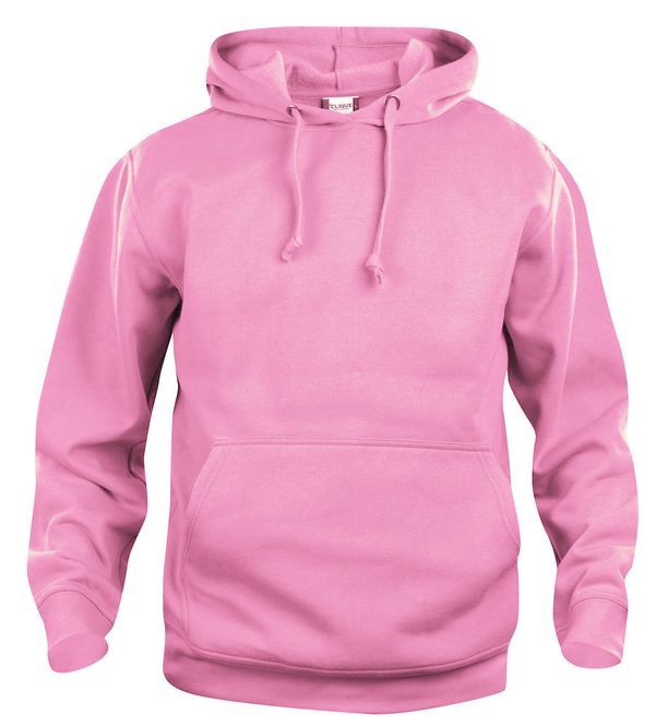 Hovedbilde Hettegenser, rosa m/trykk