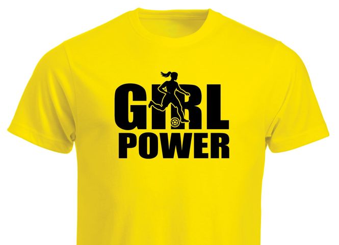 Hovedbilde T- shirt - Girlpower fotball jente