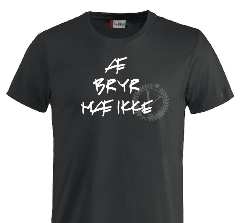 T-shirt, Æ bryr mæ ikke