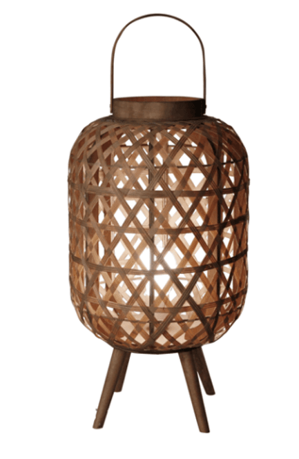 Hovedbilde Lampe bambus m/bein- medium