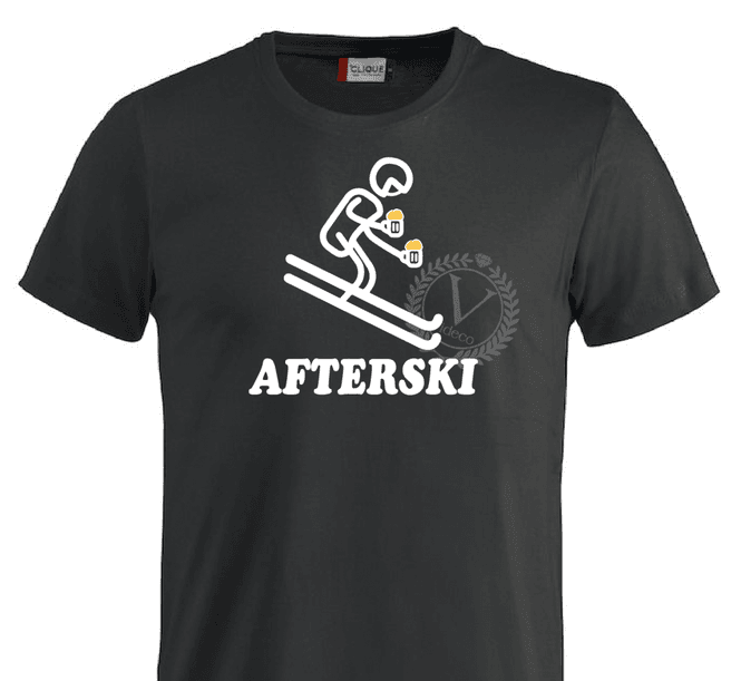 Hovedbilde T-shirt , Afterski mann m/ølkrus