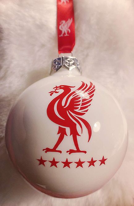 Hovedbilde Julekule bird/YNWA m/stjernepynt