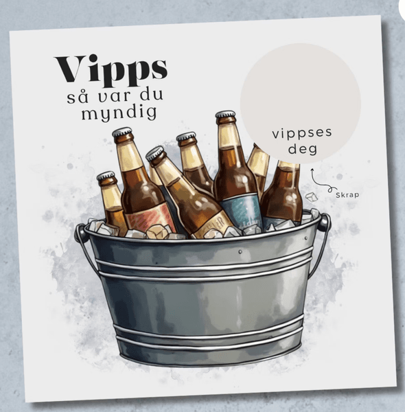 Vipps bursdagskort - 18 årig gutt 