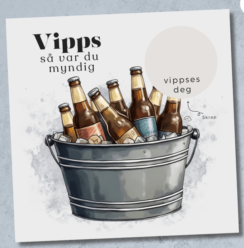 Vipps bursdagskort - 18 årig gutt 